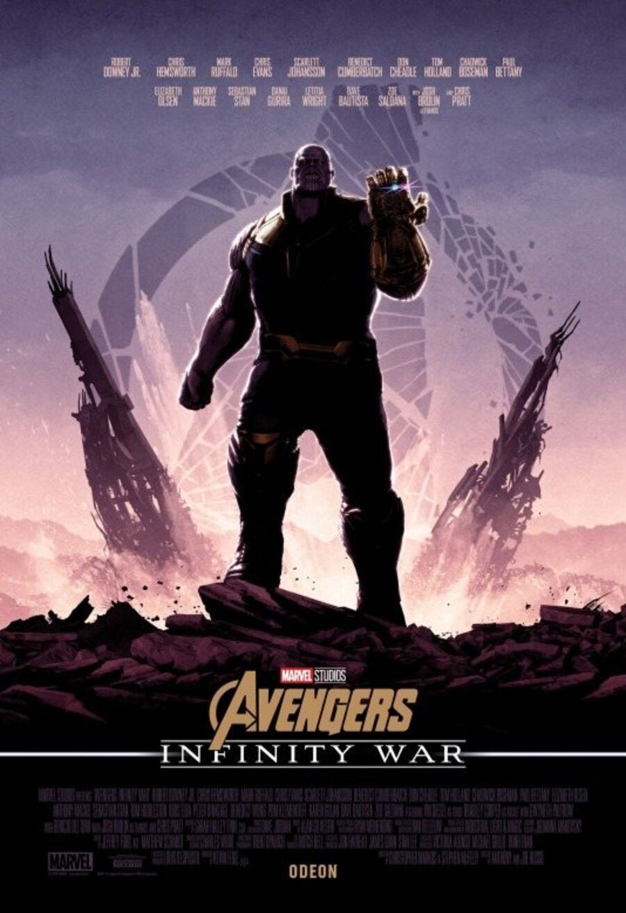 Estados Unidos Cartel De Vengadores Infinity War Ecartelera