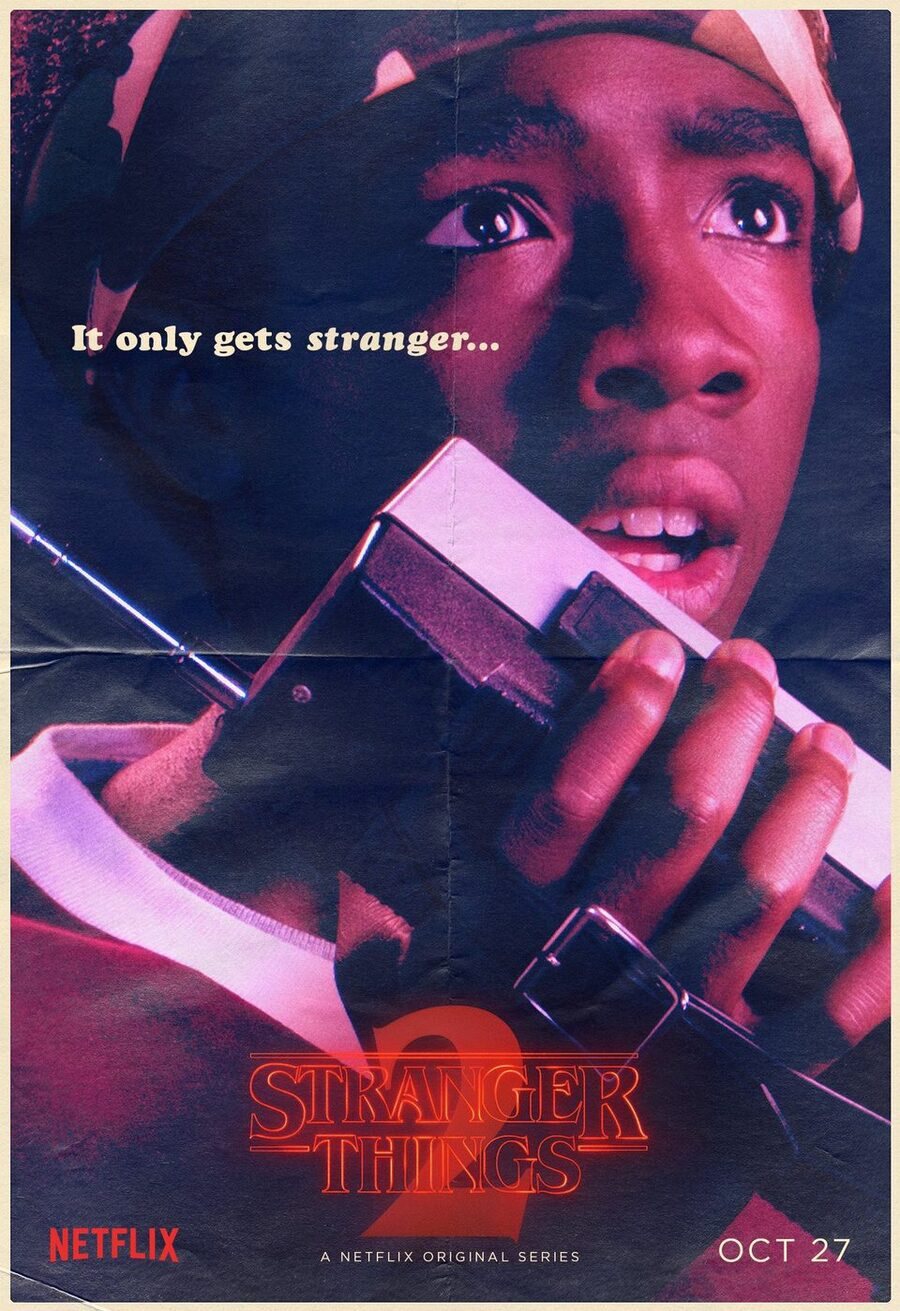 Cartel de Stranger Things - Lucas Sinclair - Temporada 2