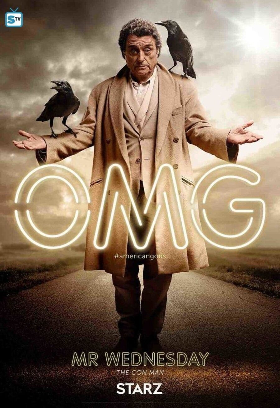 Cartel de American Gods - Poster - Mr Wednesday