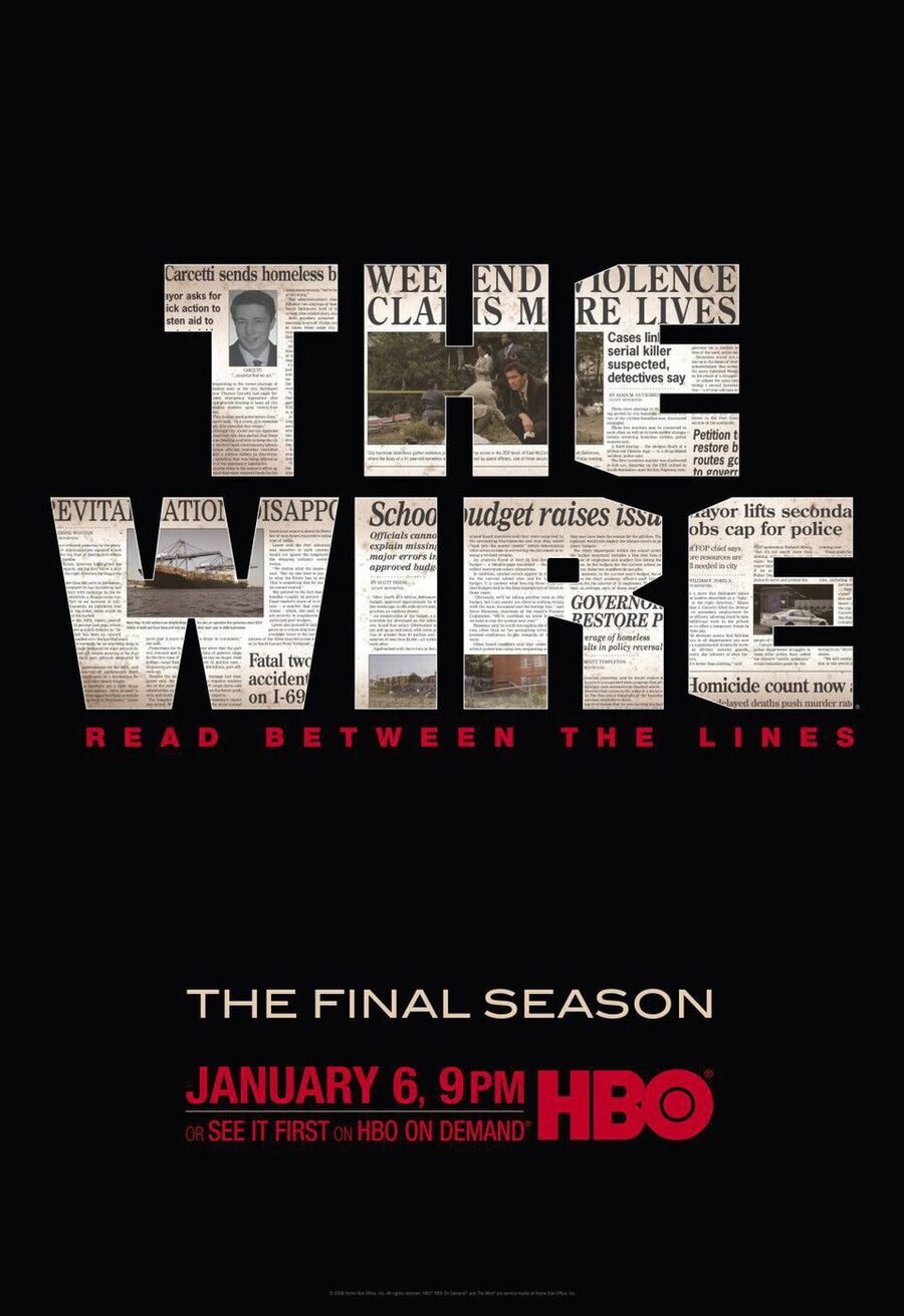 Cartel de The Wire (Bajo escucha) - Temporada 5