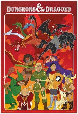 Cartel de Dragones y mazmorras