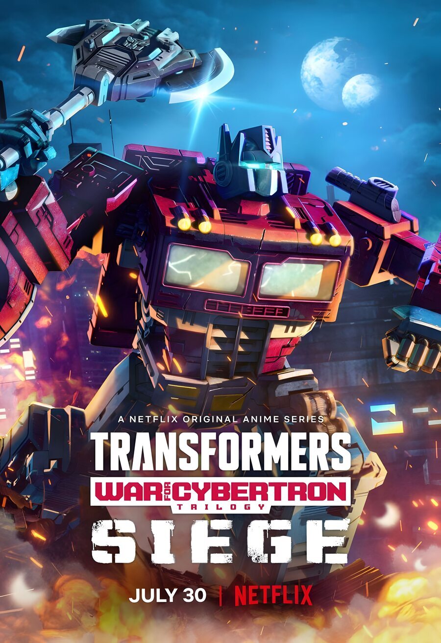 Cartel de Transformers: Trilogía de la guerra por Cybertron - Estados Unidos