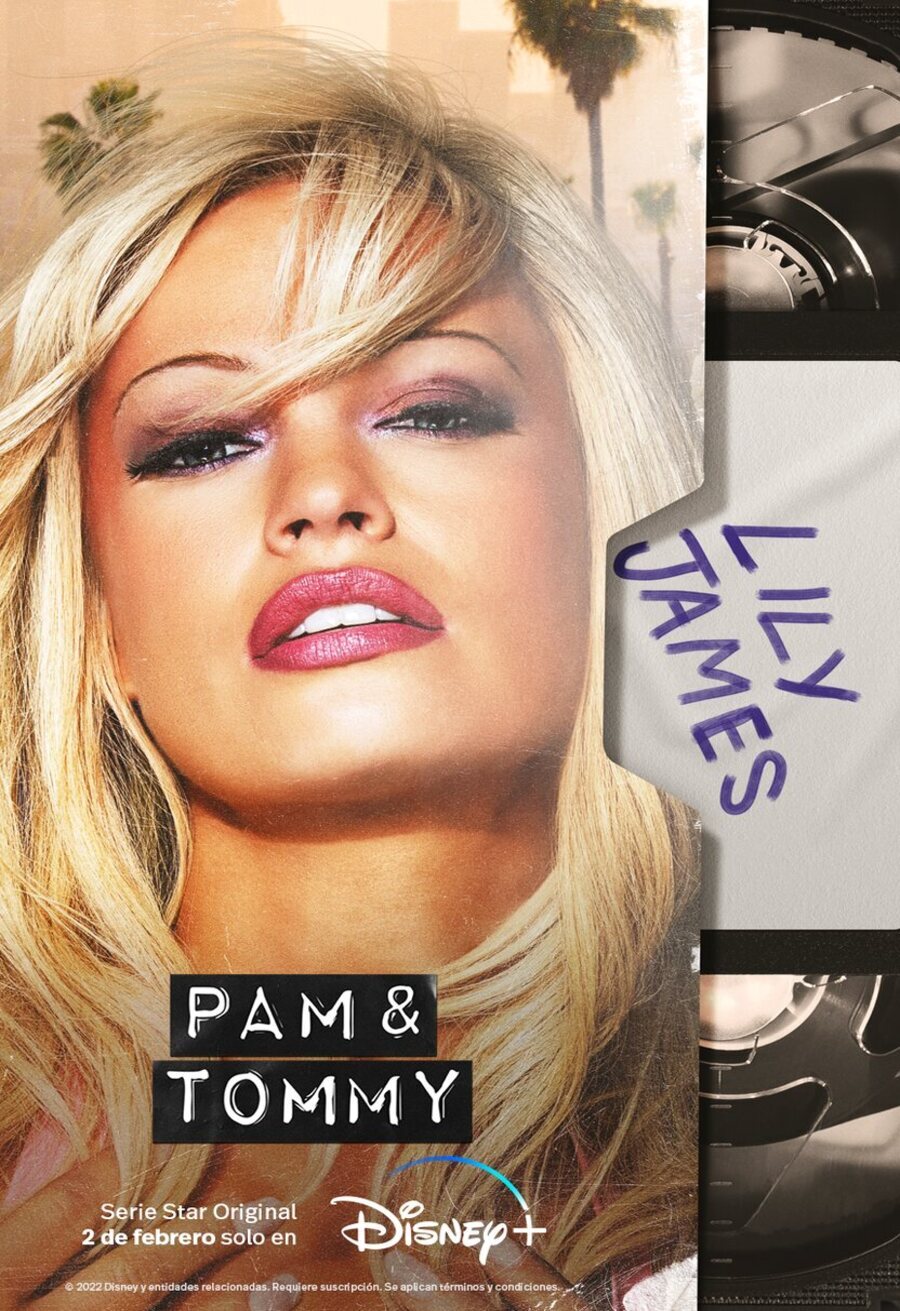 Lily James - Pamela Anderson - Cartel De Pam & Tommy - ECartelera