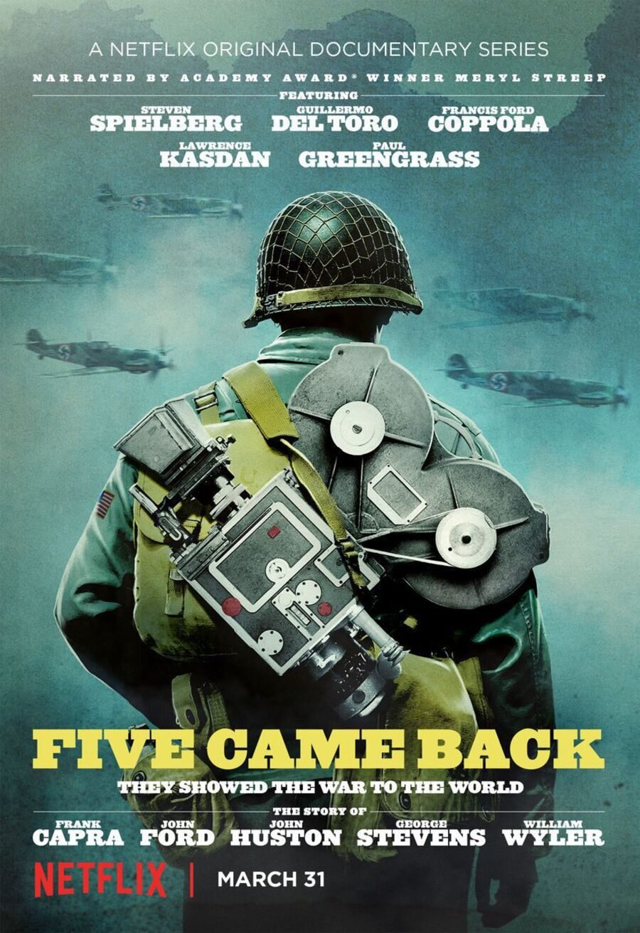 Cartel de La guerra en Hollywood - 'Five came back'