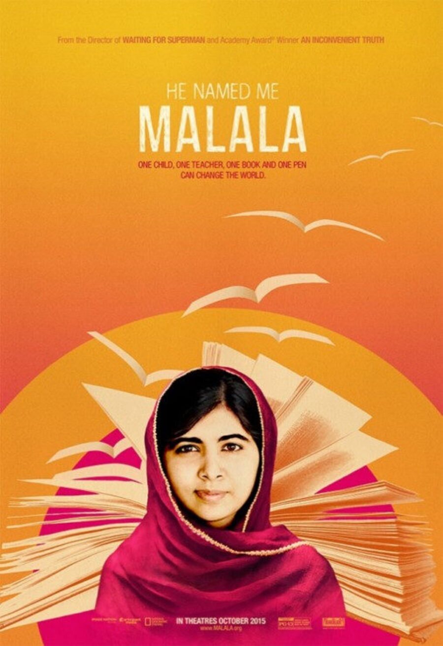 Cartel de Él me llamó Malala - Estados Unidos