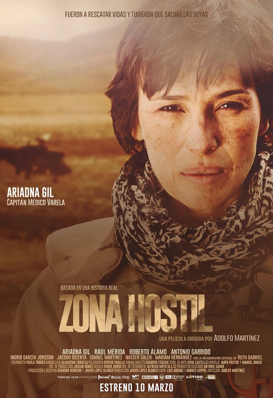 Cartel de Zona hostil - España