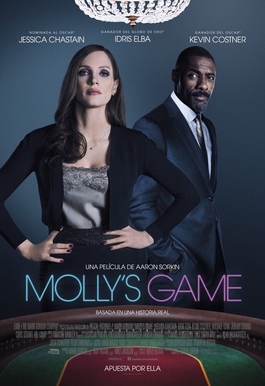 Cartel de Molly's Game - Cartel español