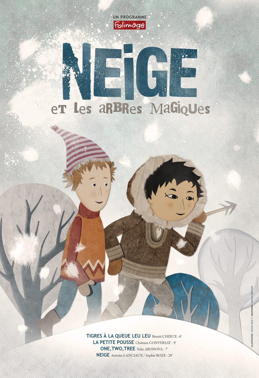 Cartel de Nieve y los árboles mágicos - Francia