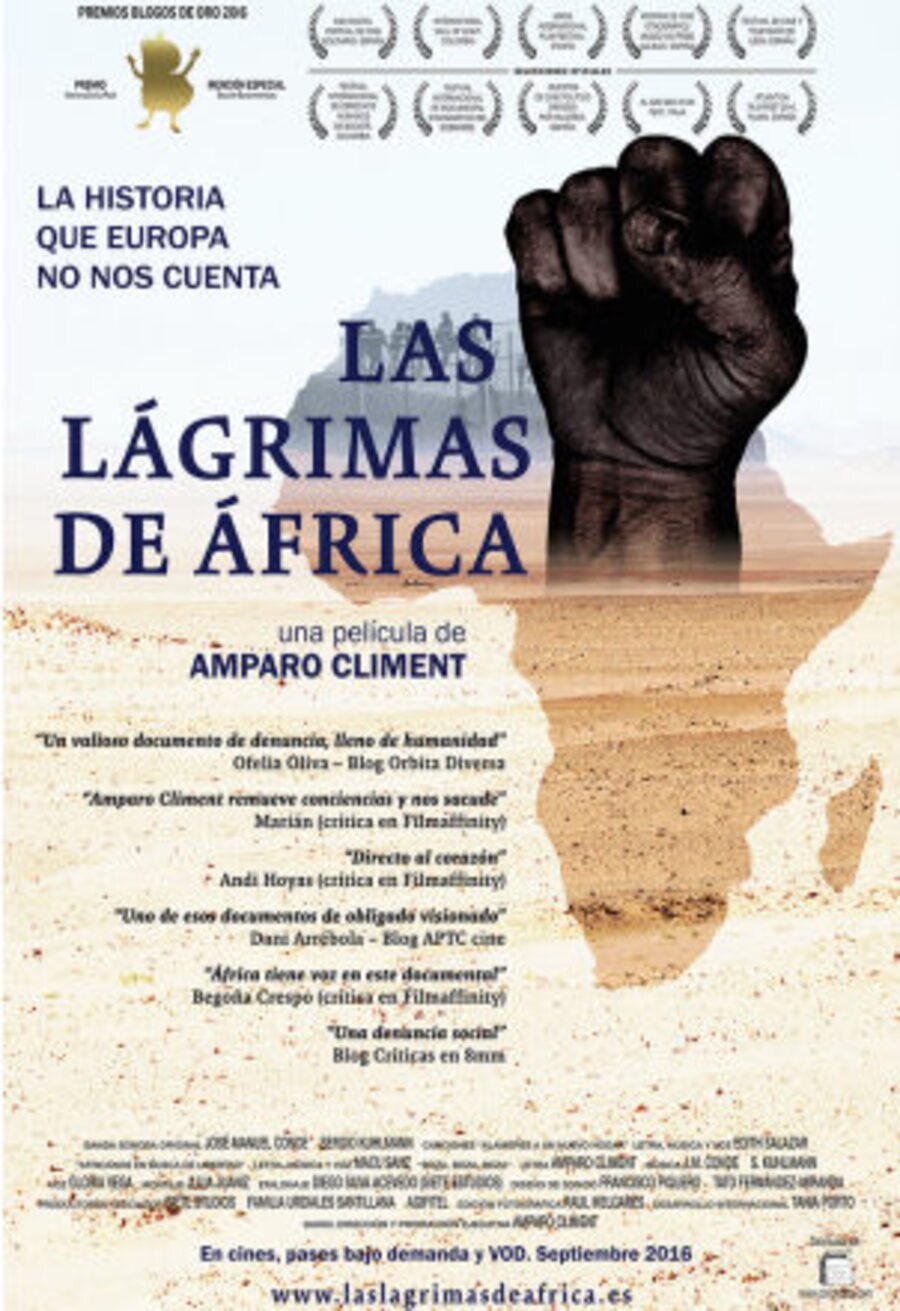 Cartel de Las lágrimas de África - Las lagrimas de África