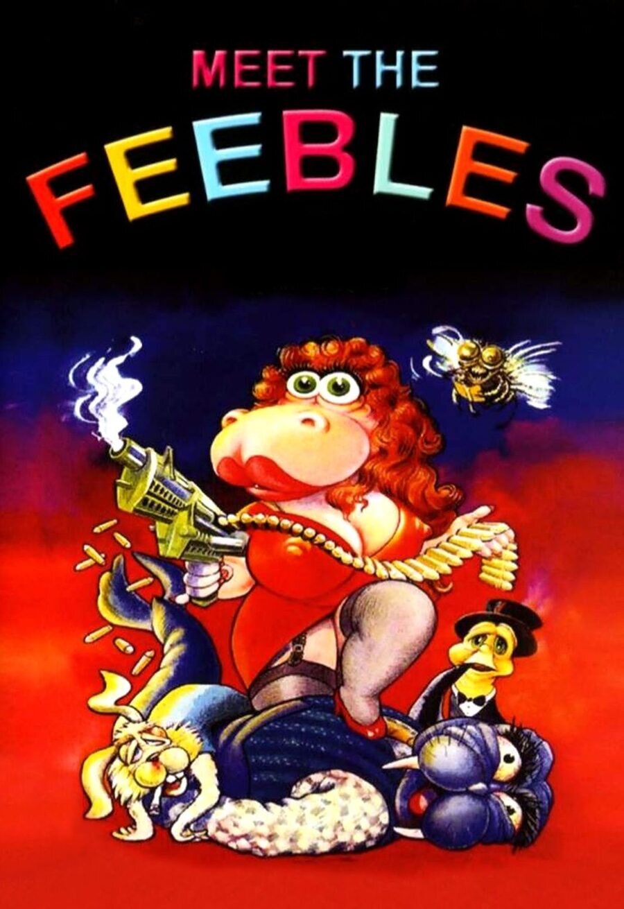 Cartel de El delirante mundo de los Feebles - EE.UU