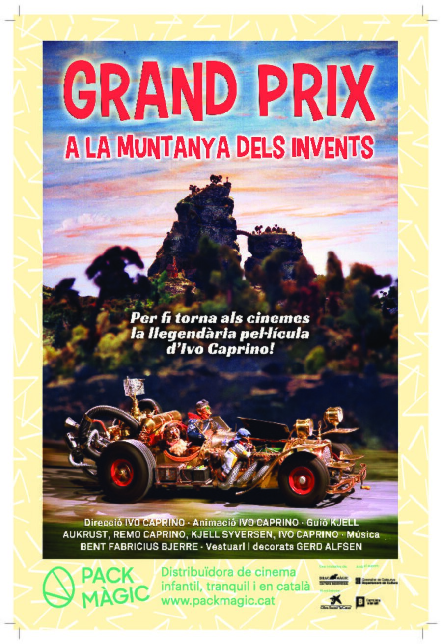 Cartel de Grand Prix en la montaña de los inventos - Póster catalán (2016)