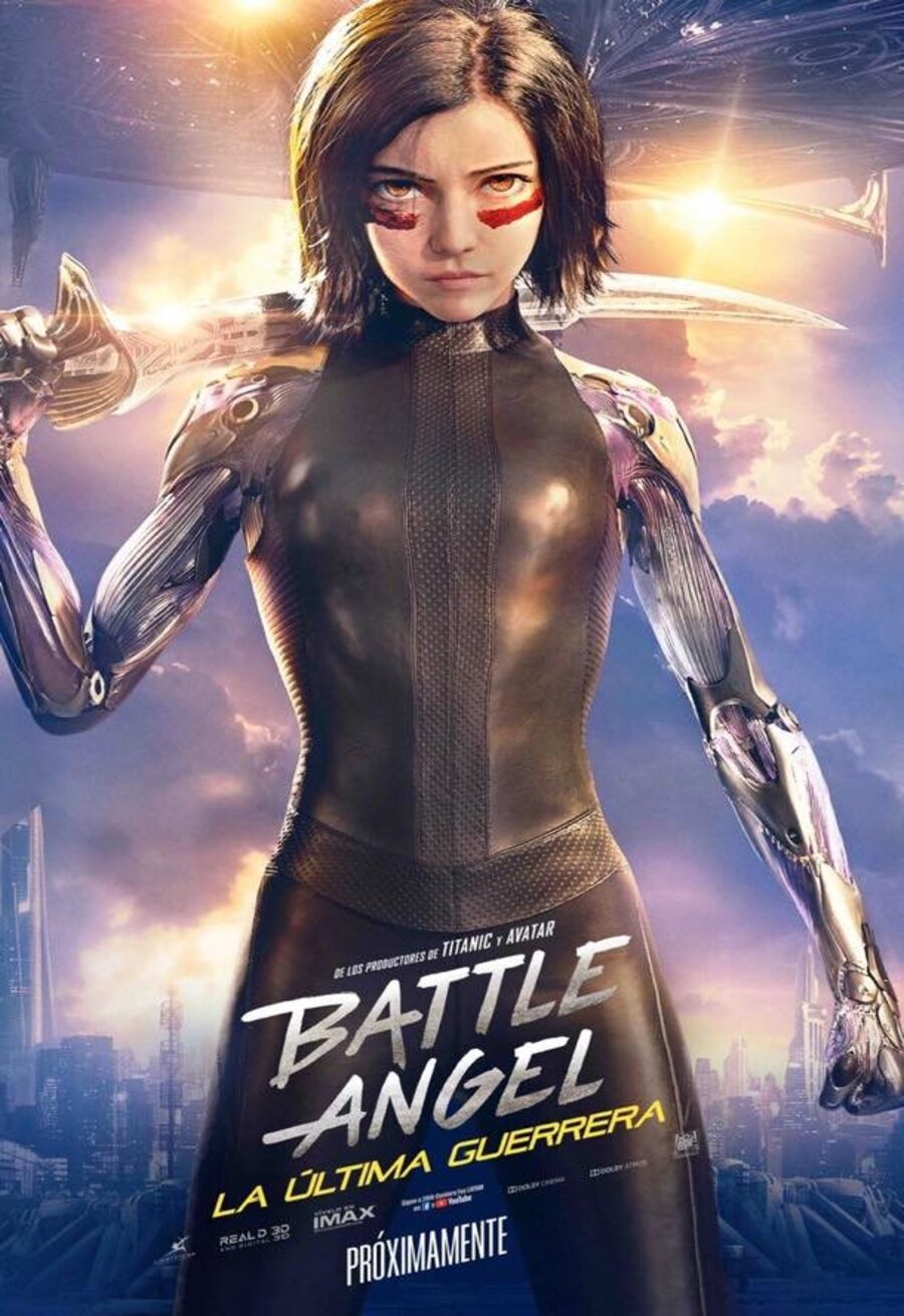 Cartel de Alita: Ángel de combate - Póster México 'BattleAngel: La última guerrera'