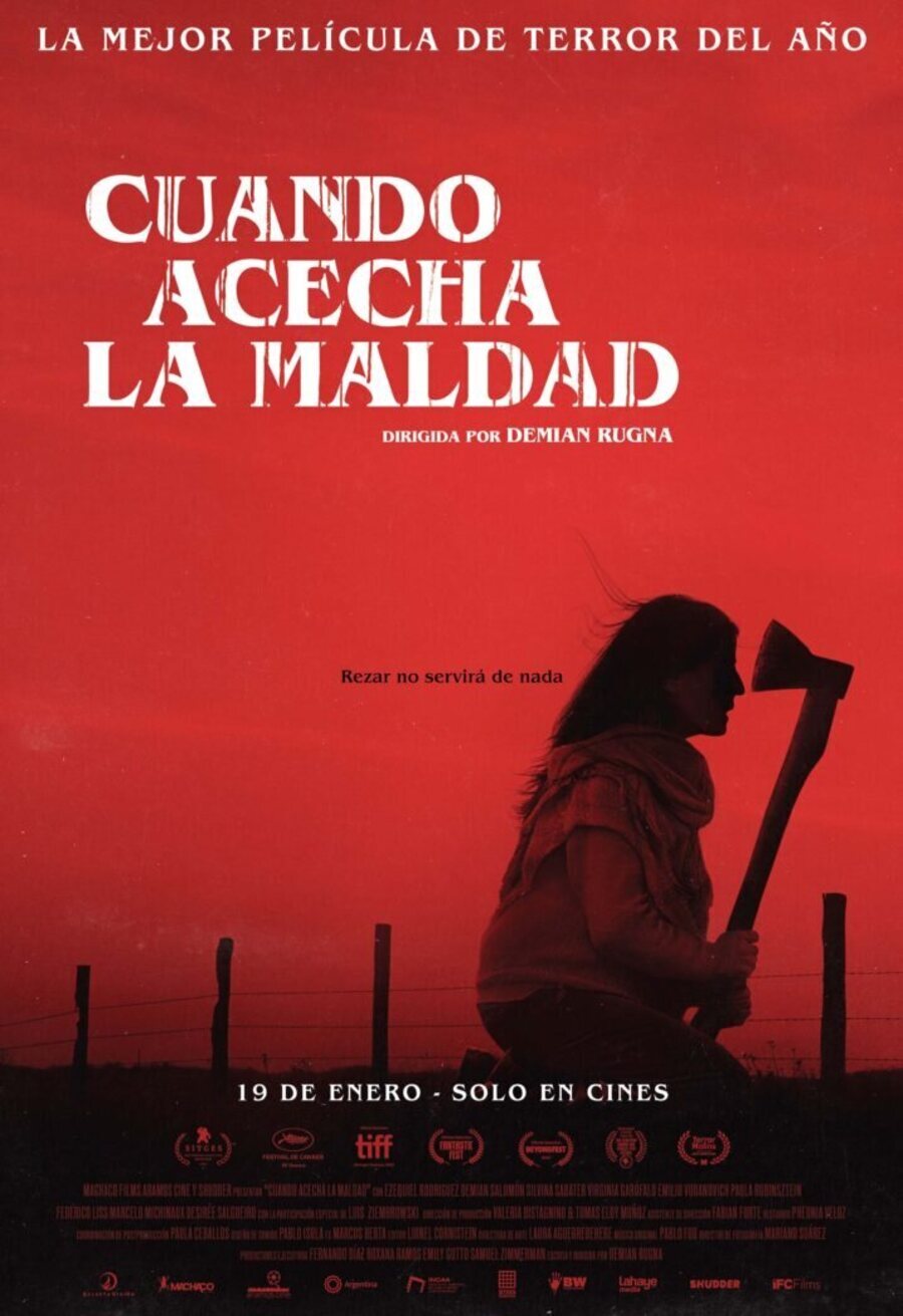 Cartel de Cuando acecha la maldad - "Cartel oficial español"