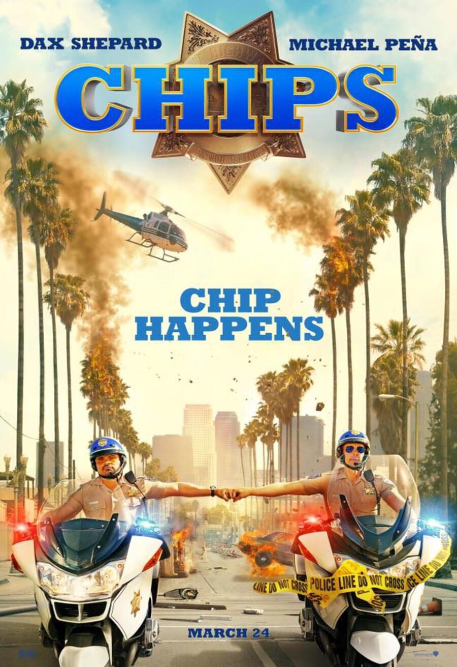 Cartel de CHiPs, loca patrulla motorizada - 