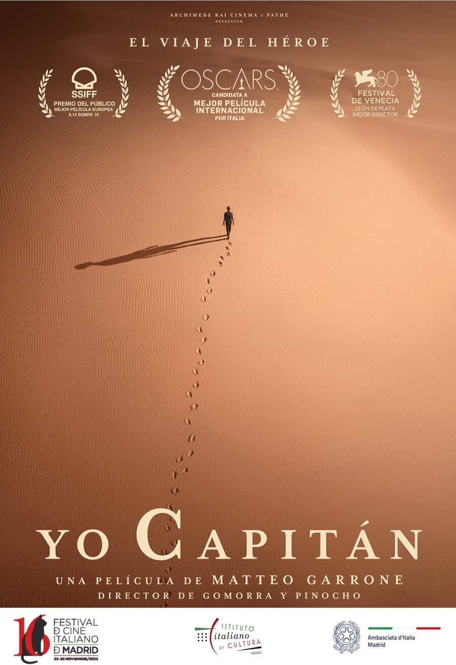 Cartel de Yo capitán - Cartel español