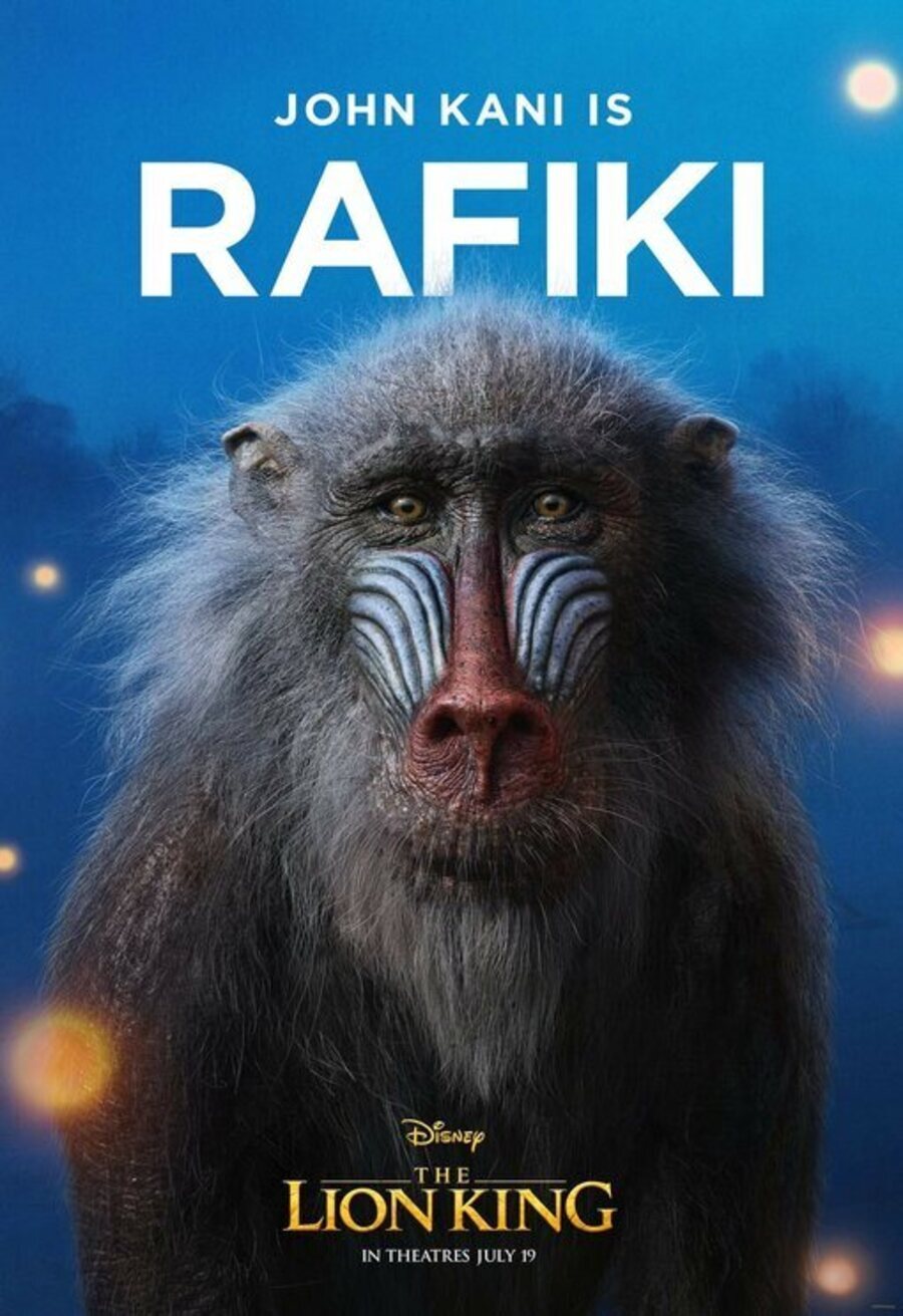 Cartel de El Rey León - Rafiki