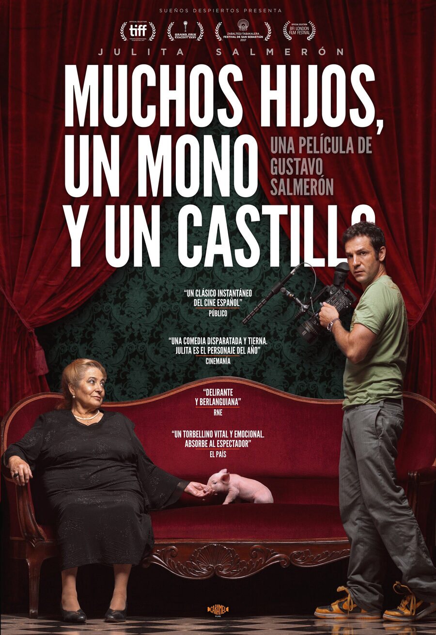 Cartel de Muchos hijos, un mono y un castillo - Cartel español