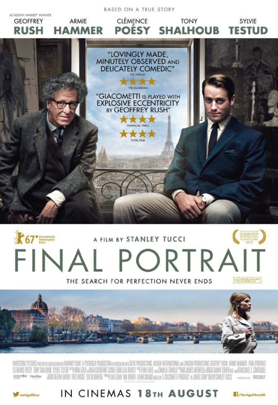 Cartel de Final Portrait. El Arte de la Amistad - Cartel Internacional