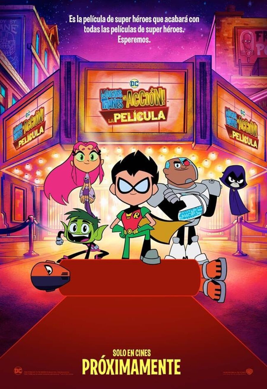 ¡jóvenes Titanes En Acción La Película Cartel De Teen Titans Go La