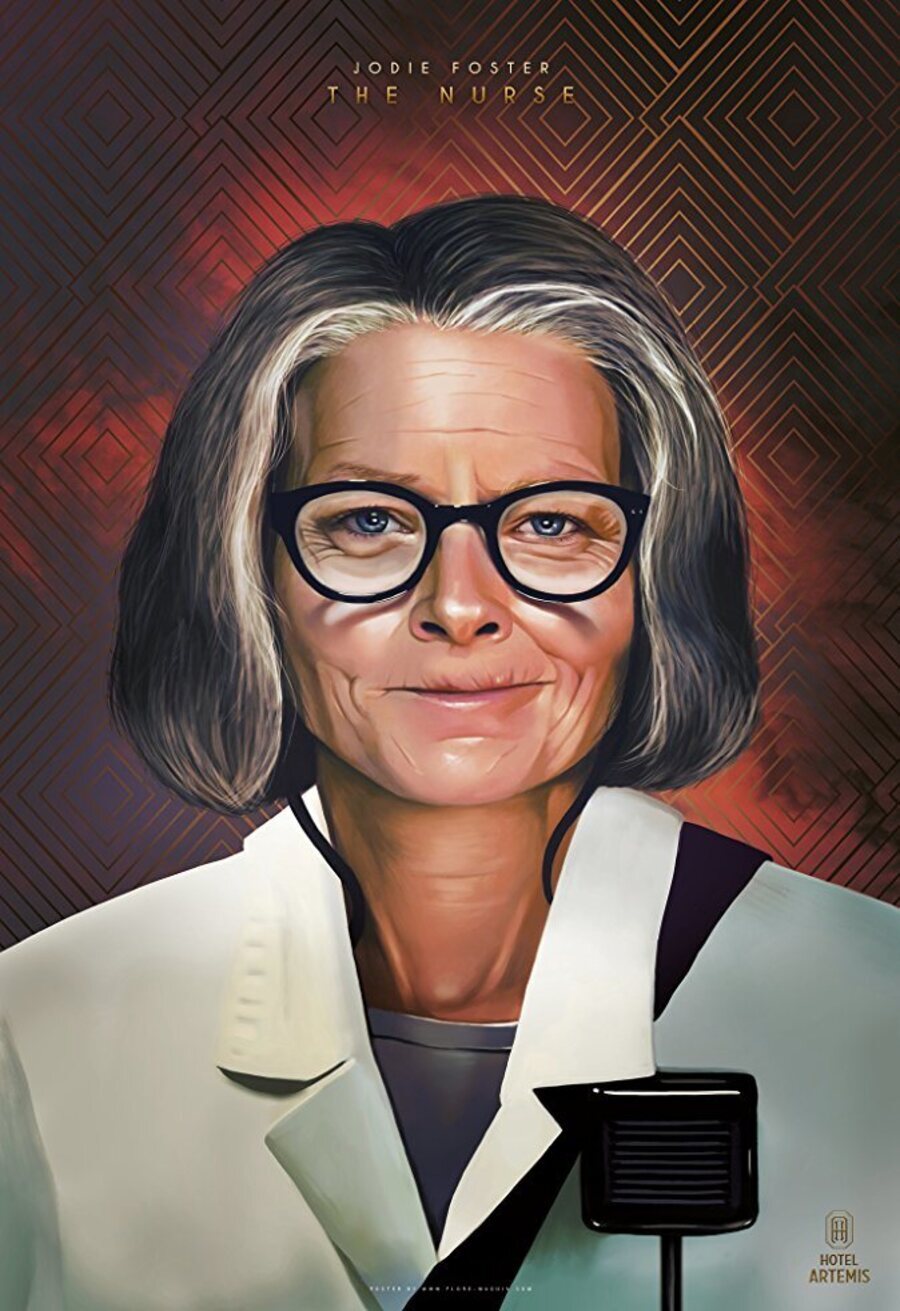 Cartel de Hotel Artemis - Cartel Jodie Foster