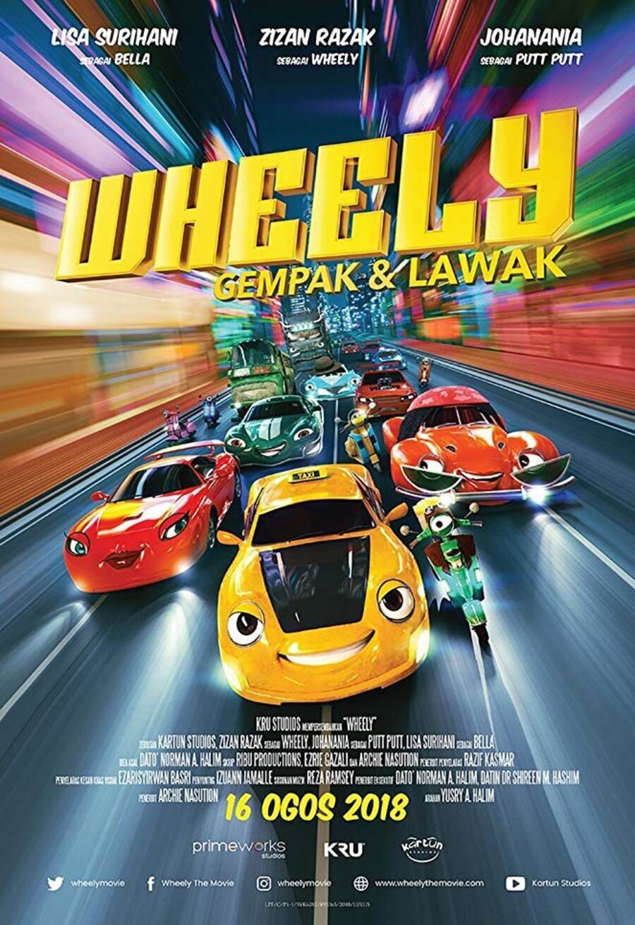 Cartel de Wheely. Atrápalo si puedes - Malasia