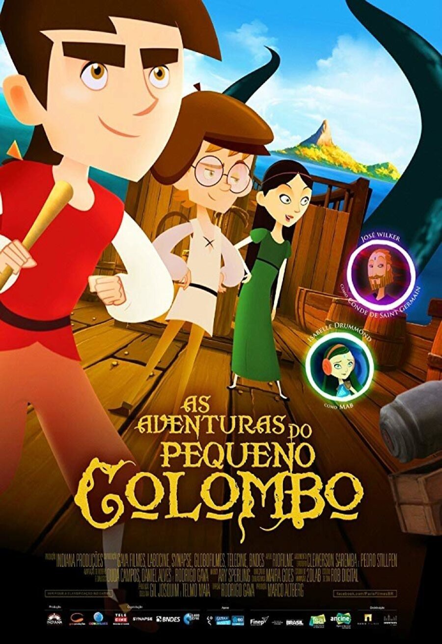 Cartel de Las aventuras del pequeño Colón - Brasil