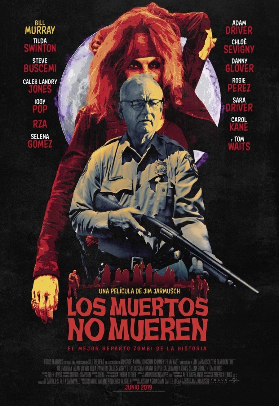 Cartel de Los muertos no mueren - Bill Murray