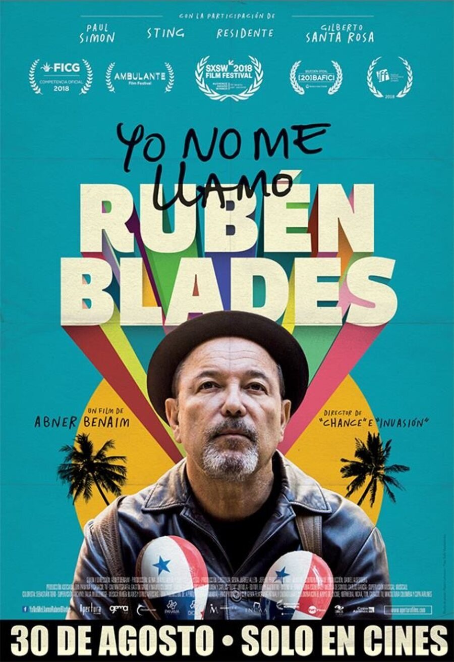 Cartel de Yo no me llamo Rubén Blades - Poster  'Yo no me llamo Ruben Blades'