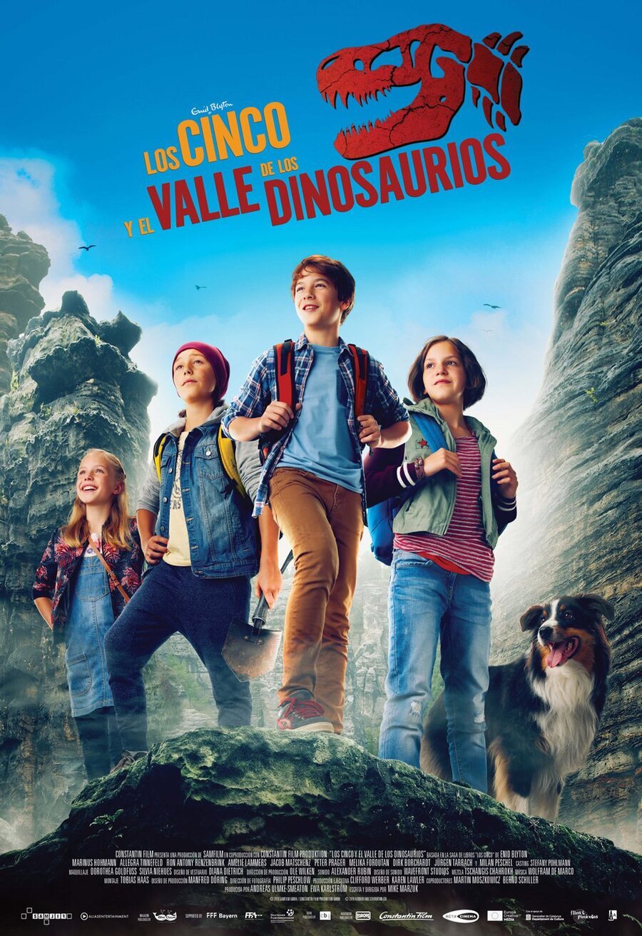 Cartel de Los Cinco y el valle de los dinosaurios - España