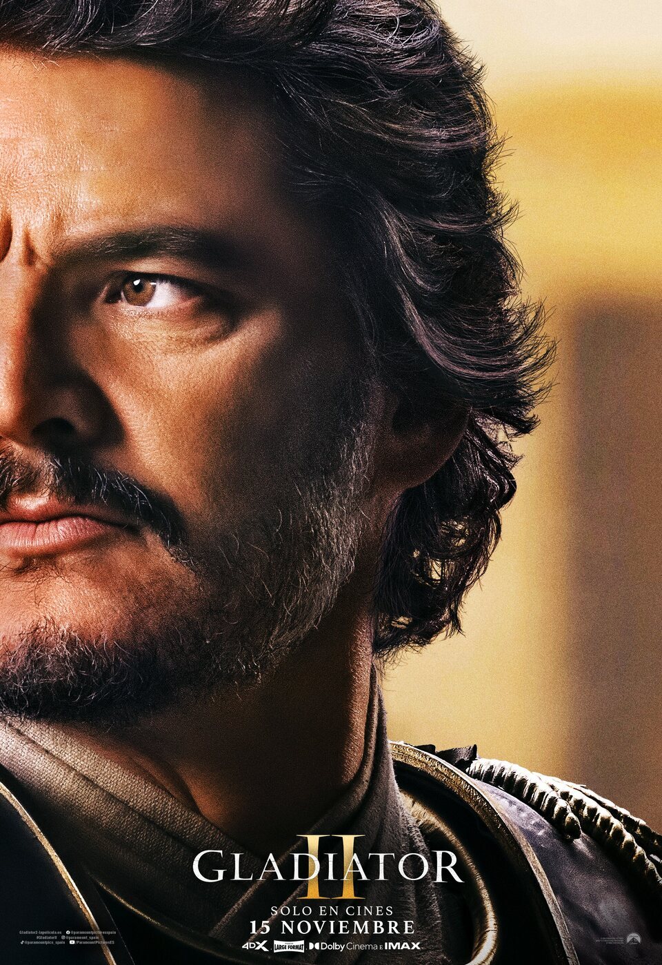 Cartel de Gladiator II - Pedro Pascal