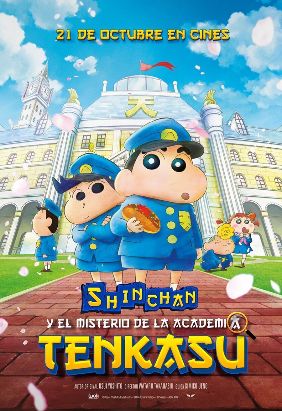 Cartel de Shin Chan y el misterio de la Academia Tenkasu - España