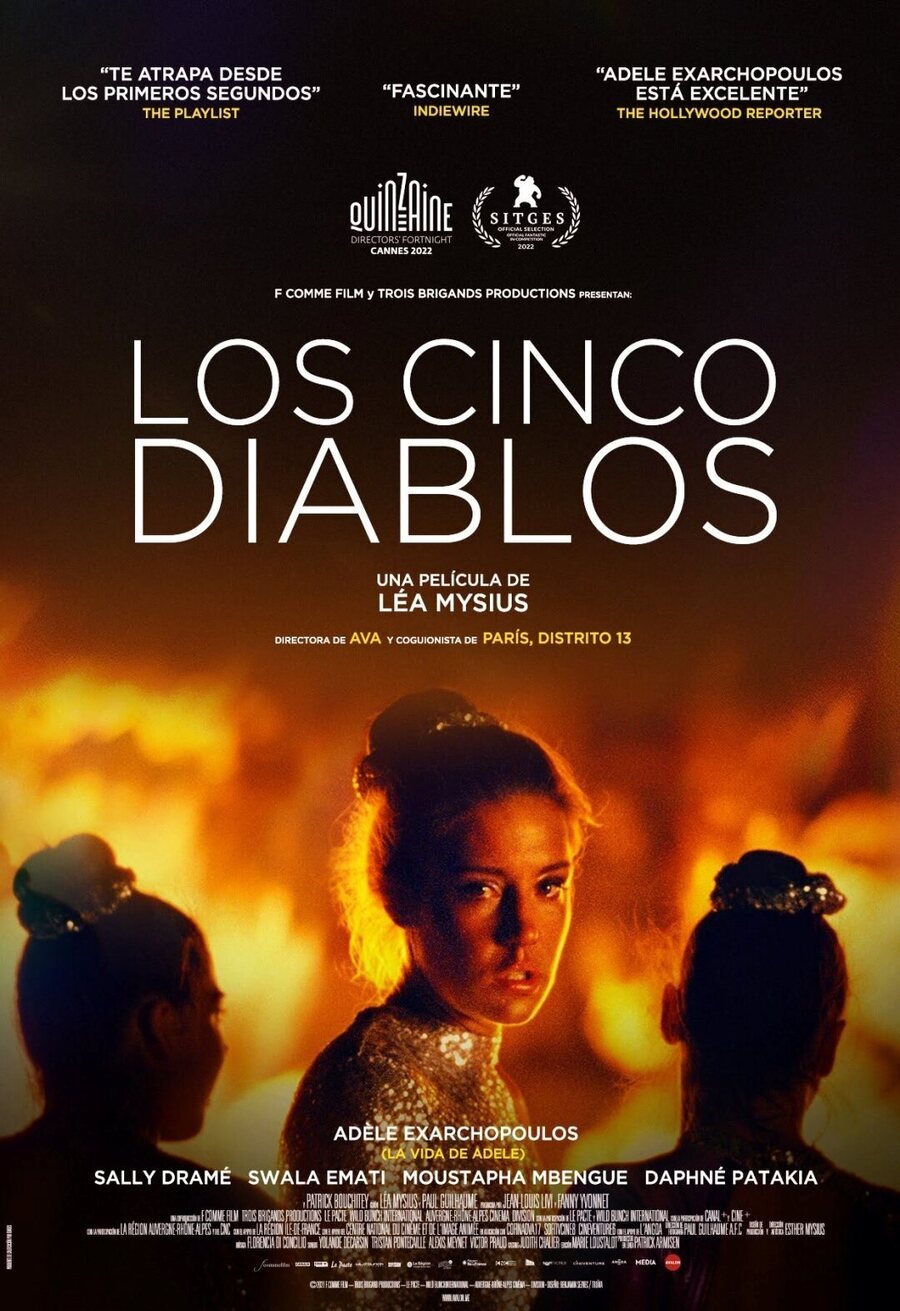 Cartel de Los cinco diablos - Los cinco diablos