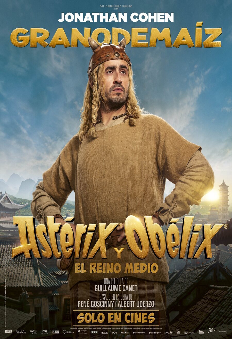 Cartel de Astérix y Obélix: El Reino Medio - Grano de maíz