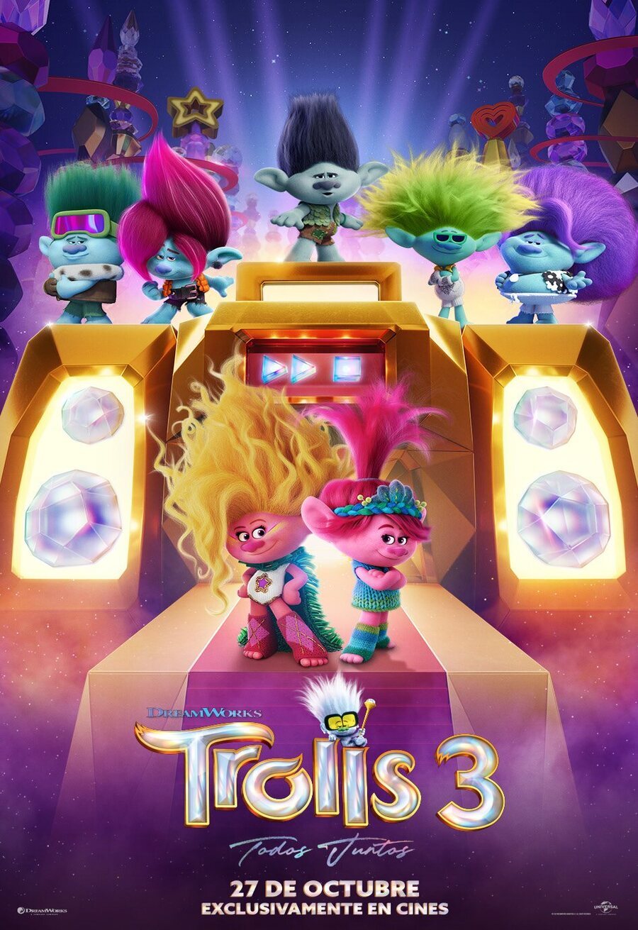 Cartel de Trolls 3: Todos juntos - Cartel final España