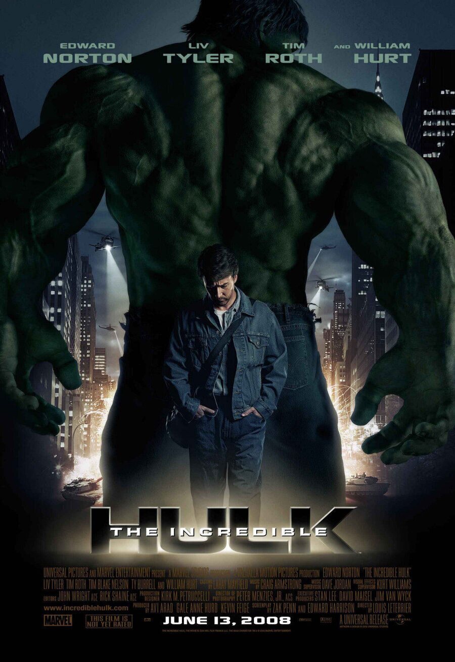 Cartel de El increíble Hulk - Estados Unidos