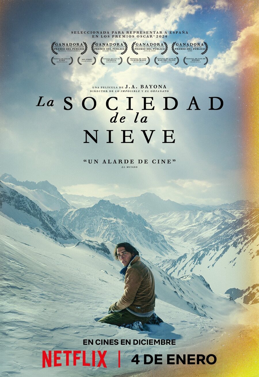 Cartel de La sociedad de la nieve - Cartel Premios