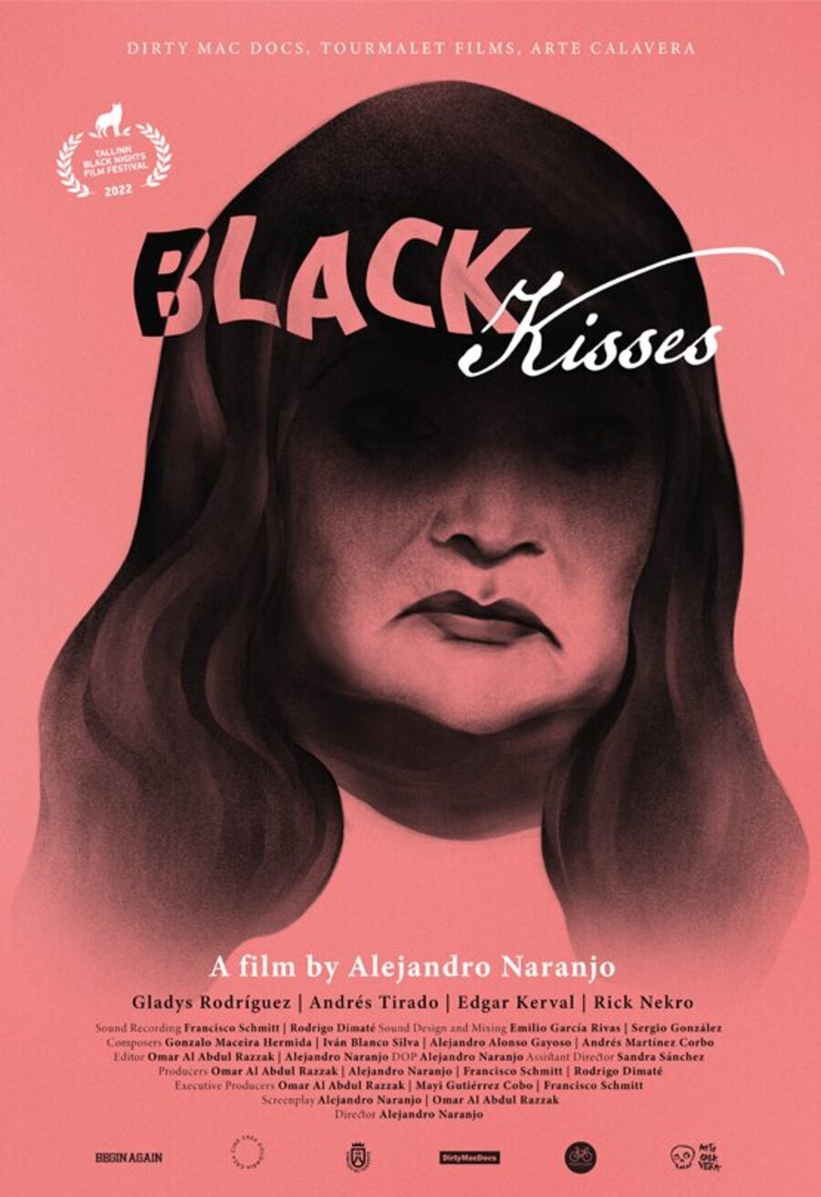 Cartel de Besos negros - Black Kisses