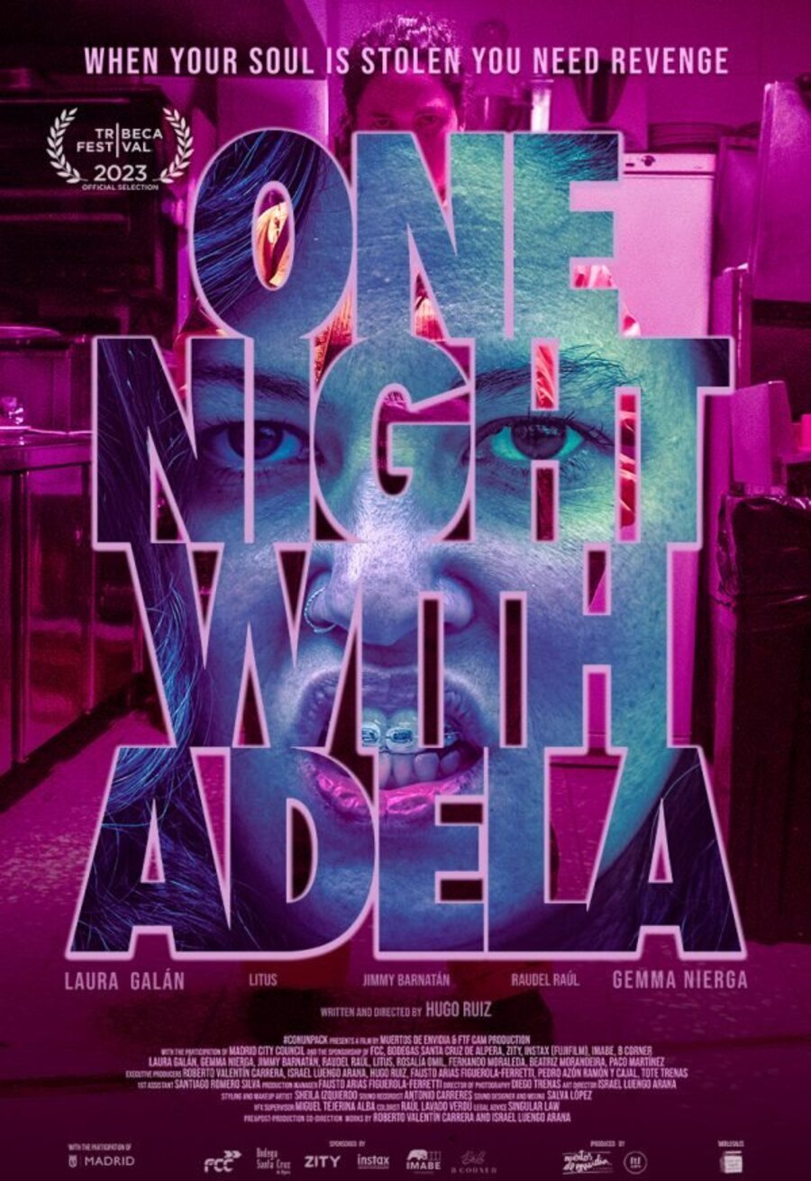 Cartel de Una noche con Adela - Cartel español