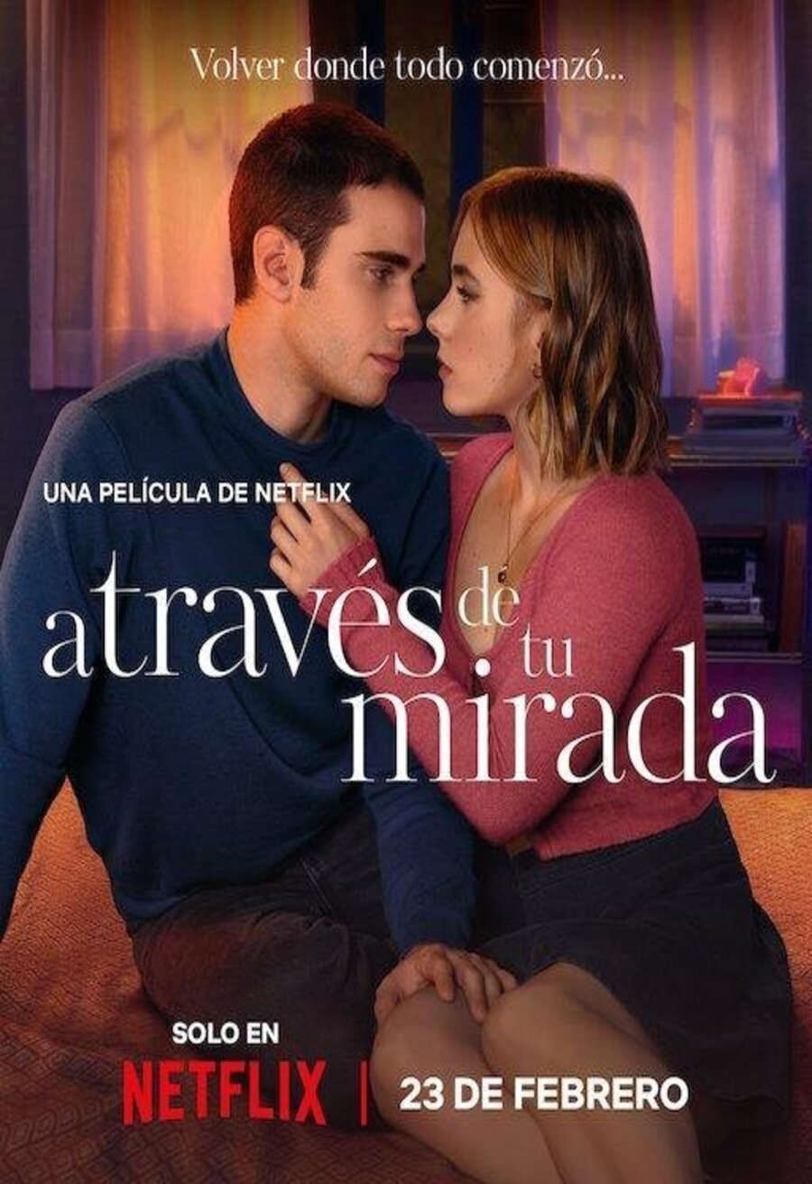 Cartel de A través de tu mirada - Cartel Fecha