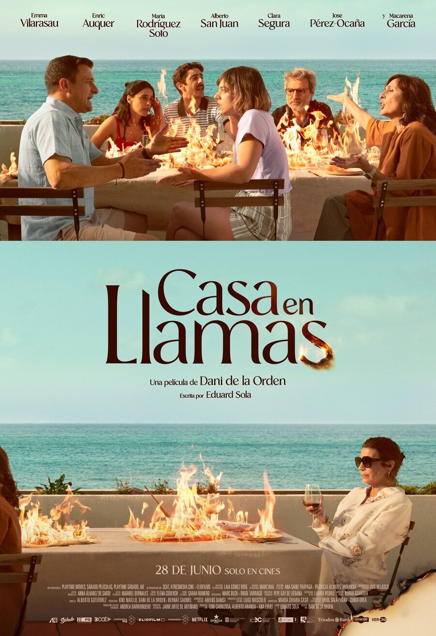 Cartel de Casa en llamas - España final