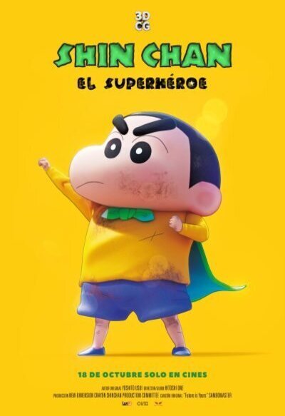 Cartel de Shin Chan: El superhéroe - Cartel España