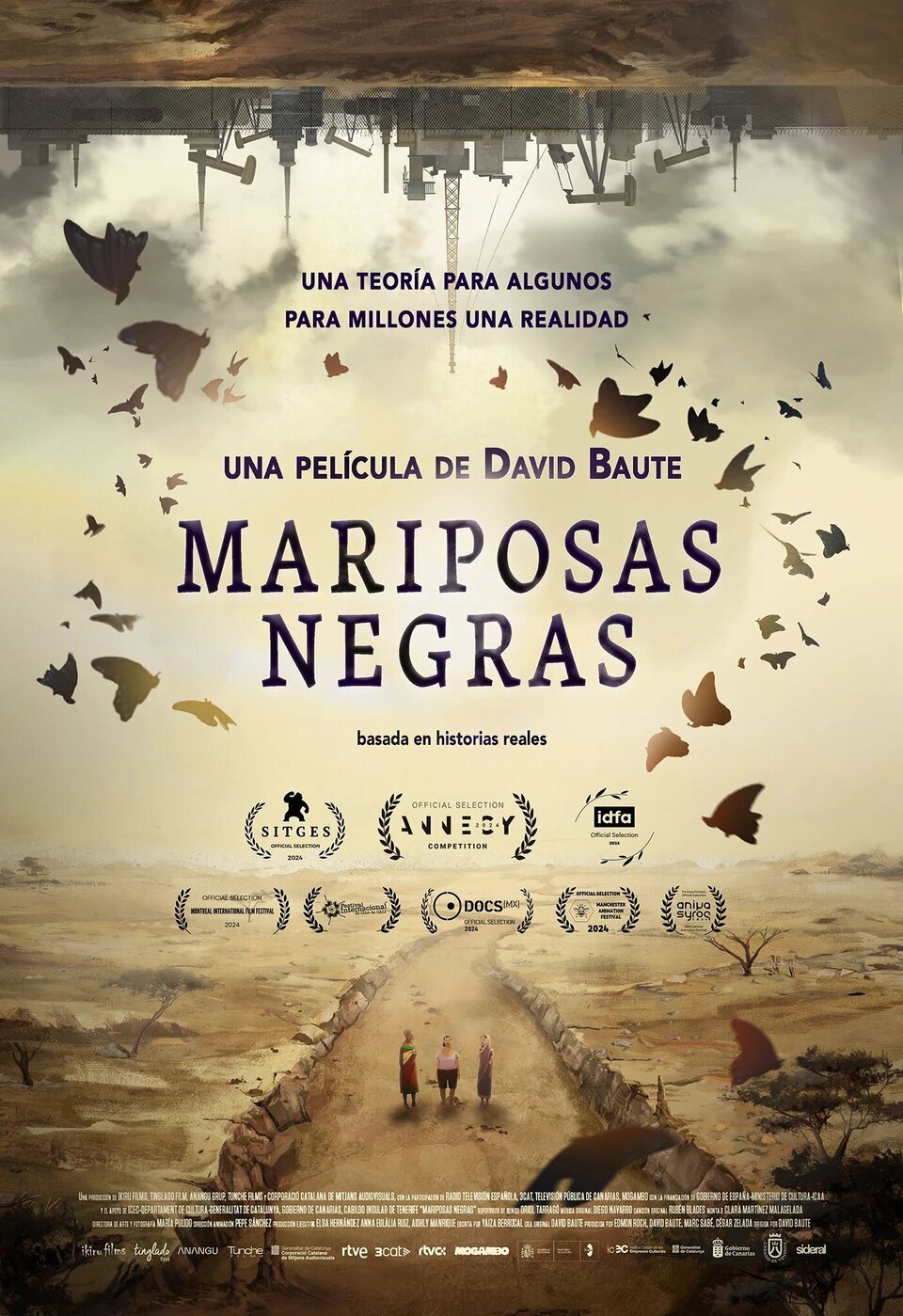 Cartel de Mariposas negras - Cartel España