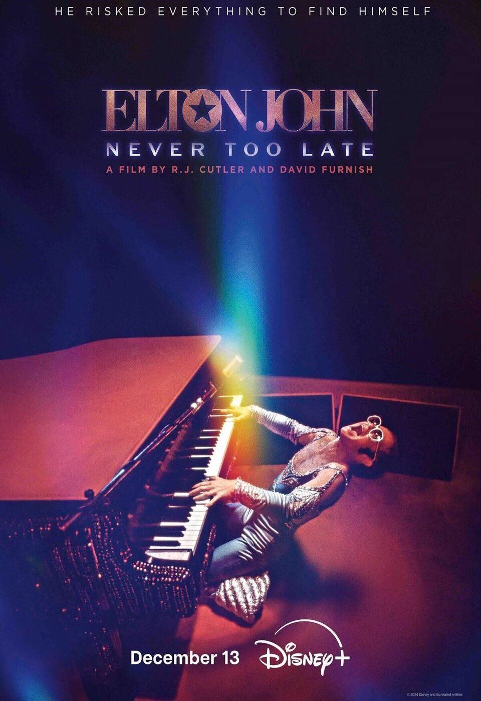 Cartel de Elton John: Never Too Late - Cartel inglés