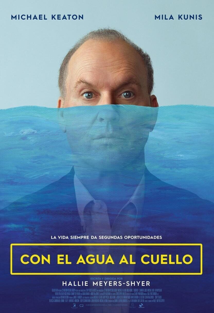 Cartel de Con el agua al cuello - 