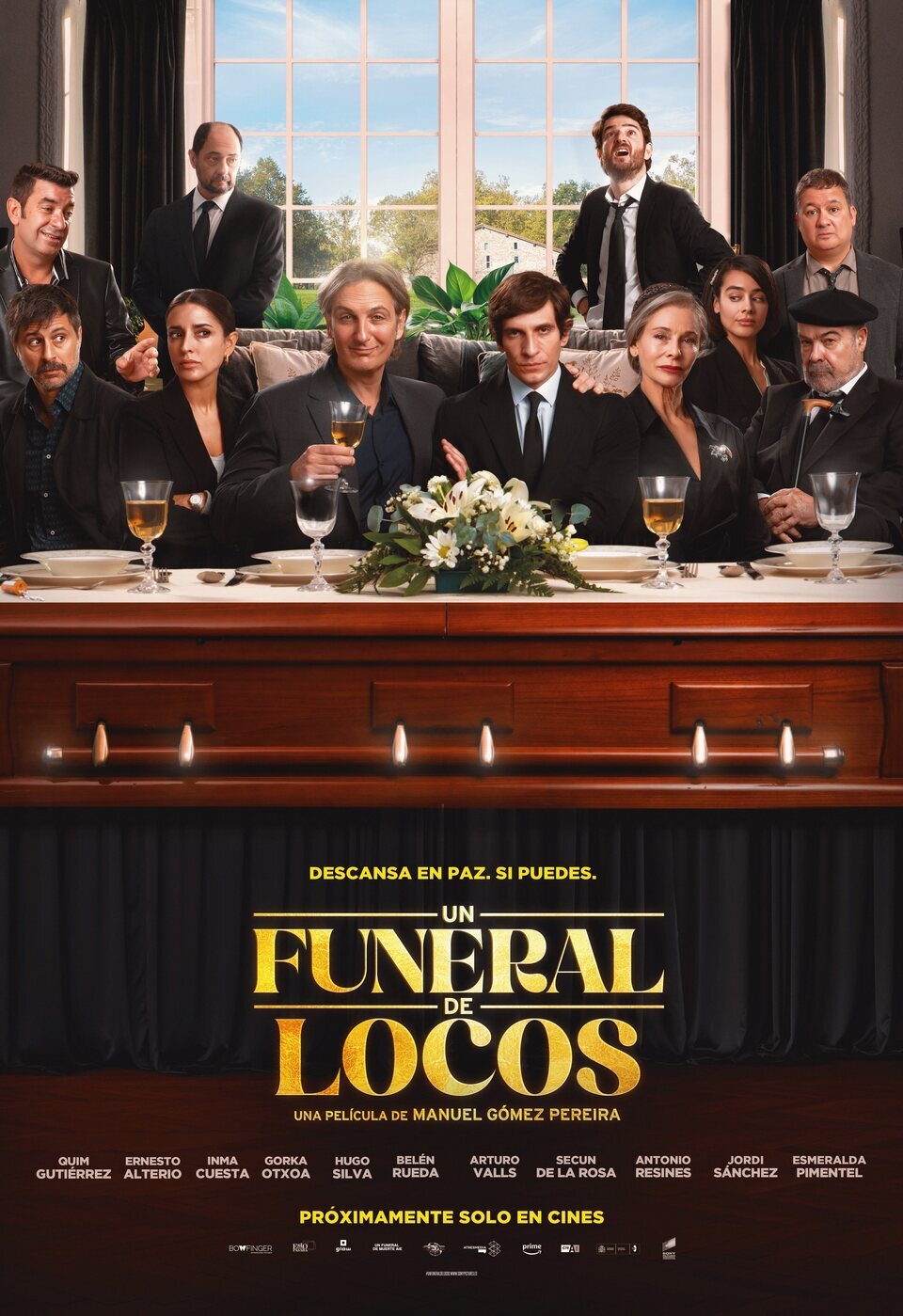 Cartel de Un funeral de locos - Cartel 'Un funeral de locos'