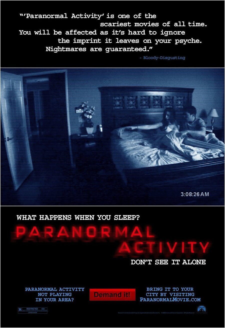 Cartel de Paranormal Activity - Estados Unidos