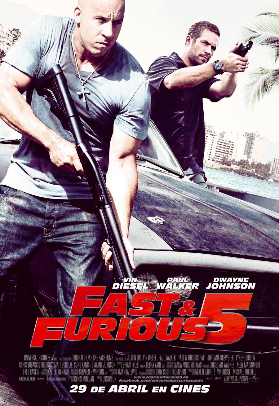 Cartel de Fast & Furious 5 - España