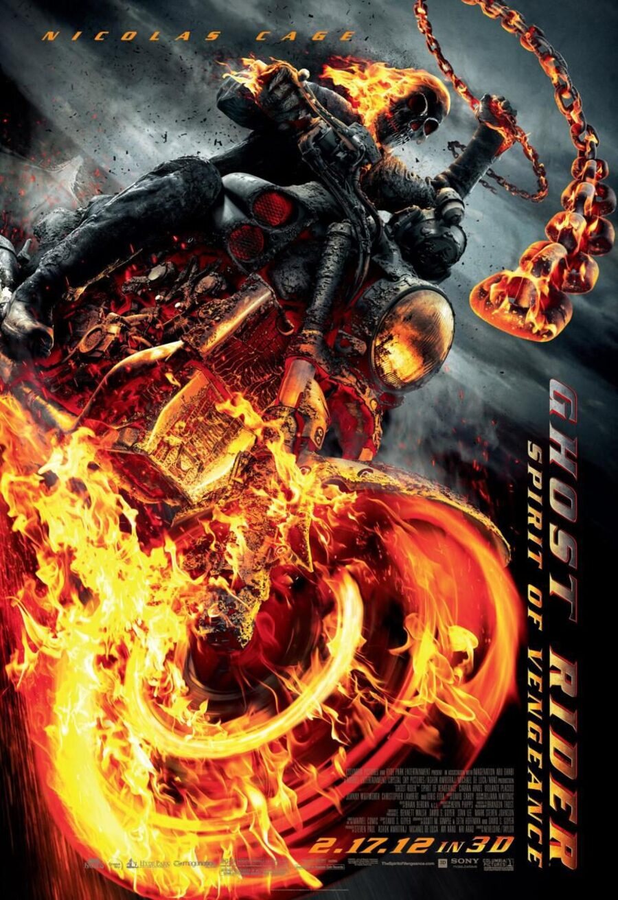 Cartel de Ghost Rider: Espíritu de venganza - EEUU