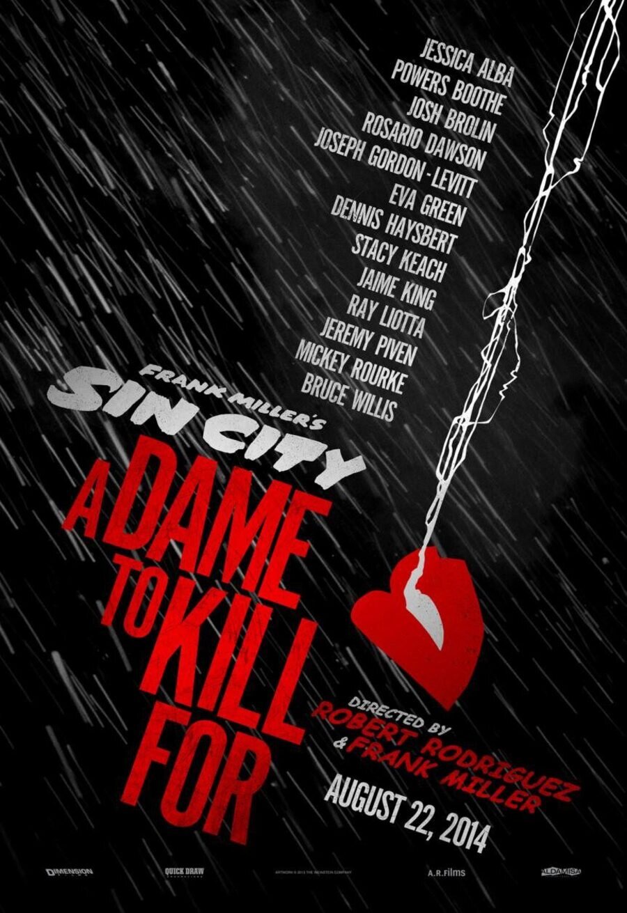 Cartel de Sin City: Una dama por la que matar - Teaser EEUU