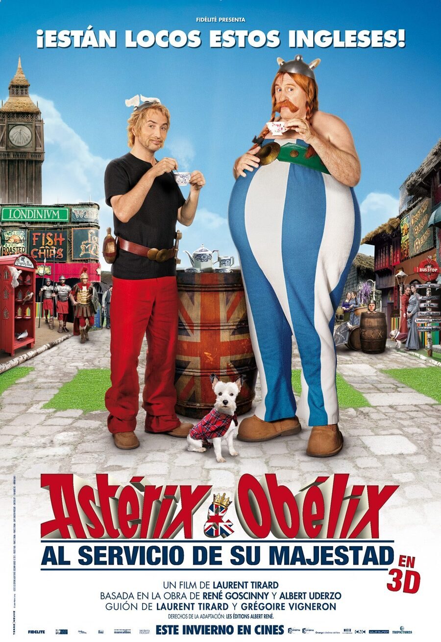 Cartel de Astérix y Obélix al servicio de su majestad - España